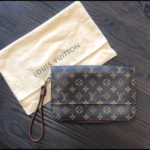 Louise Vuitton Monogram Pochette Orsay Clutch